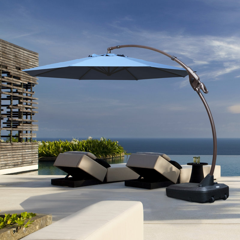 Arlmont & Co. HarryCharles 138" Cantilever Sunbrella Umbrella